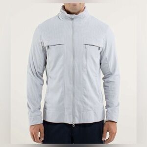 Lululemon Relay Jacket Houndstooth Swift Silverslate /Soot Sz L